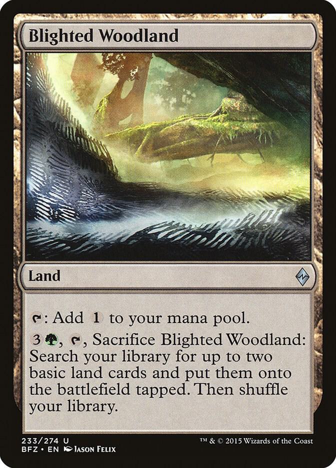 Blighted Woodland card image