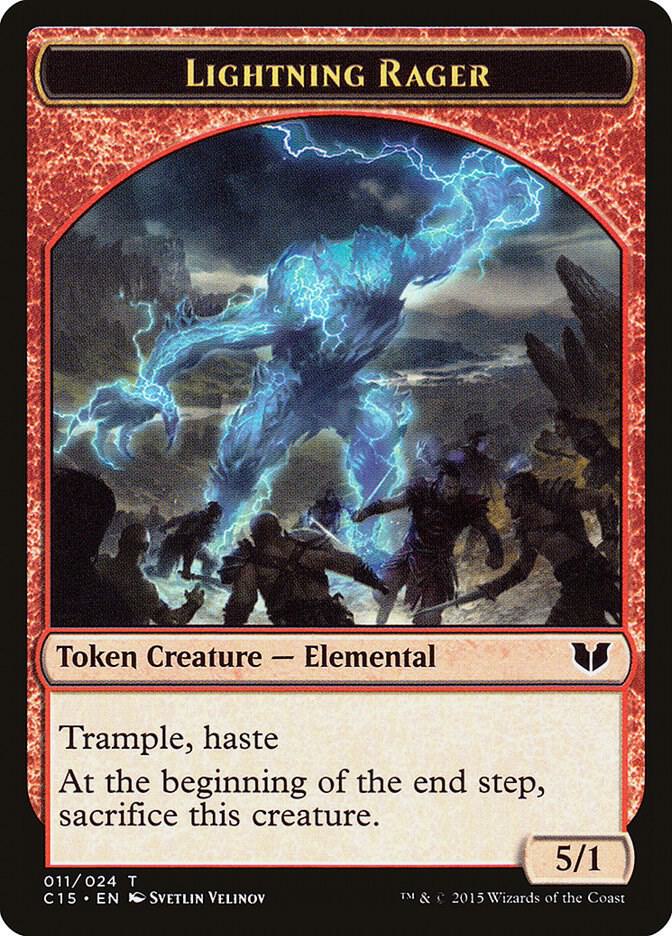 Lightning Rager // Lightning Rager Double-Sided Token card image