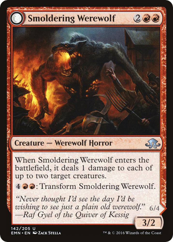 Smoldering Werewolf card image