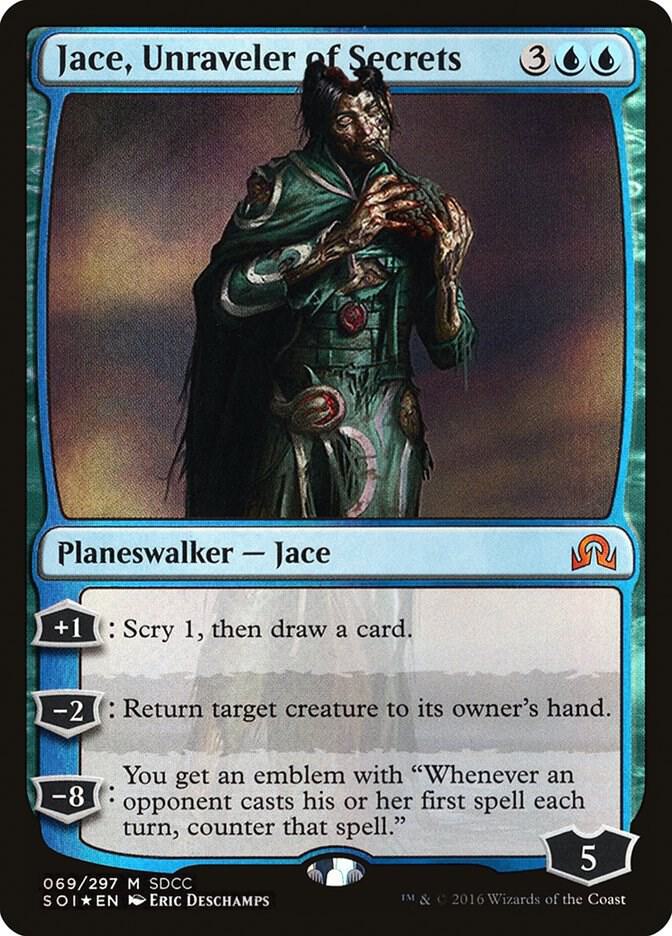 Jace, Unraveler of Secrets (SDCC 2016 Exclusive) card image