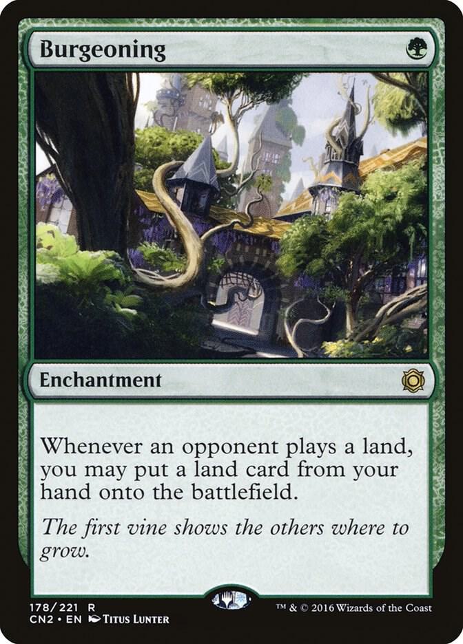 Burgeoning card image
