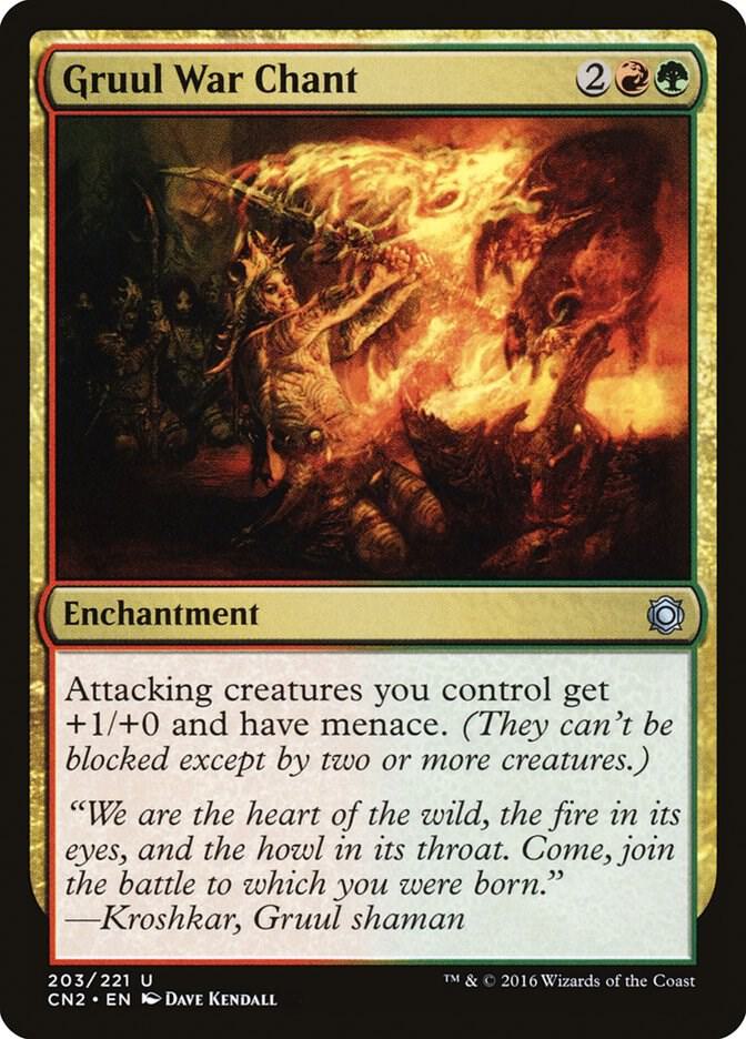 Gruul War Chant card image