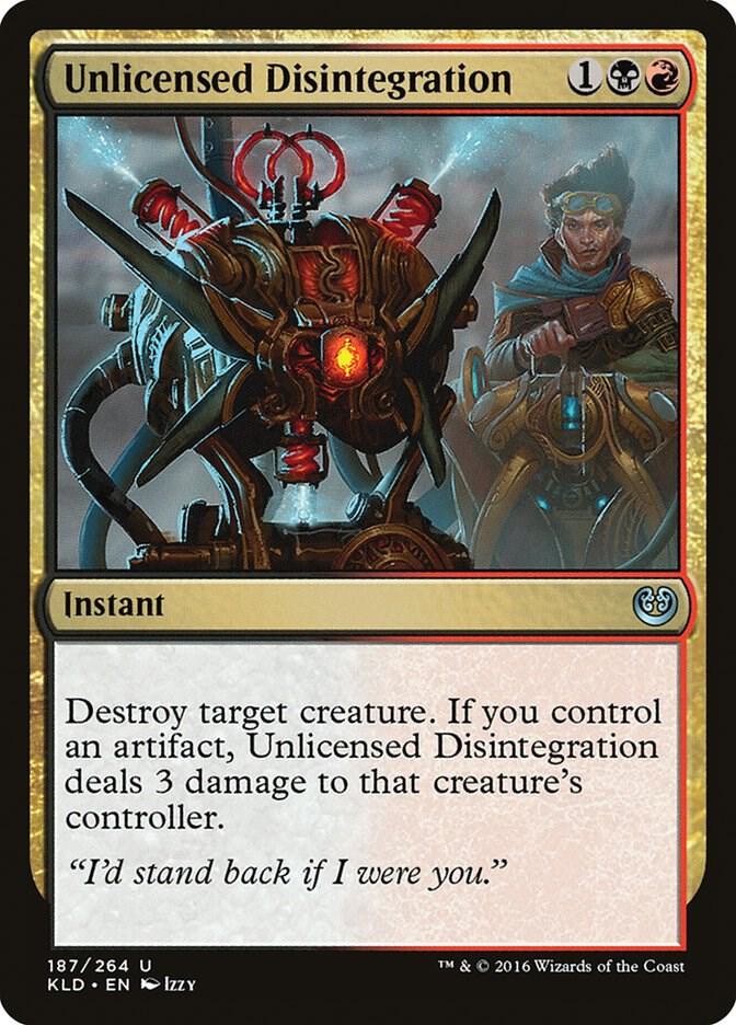 Unlicensed Disintegration card image