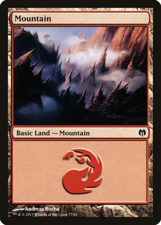 Mountain (77) card image