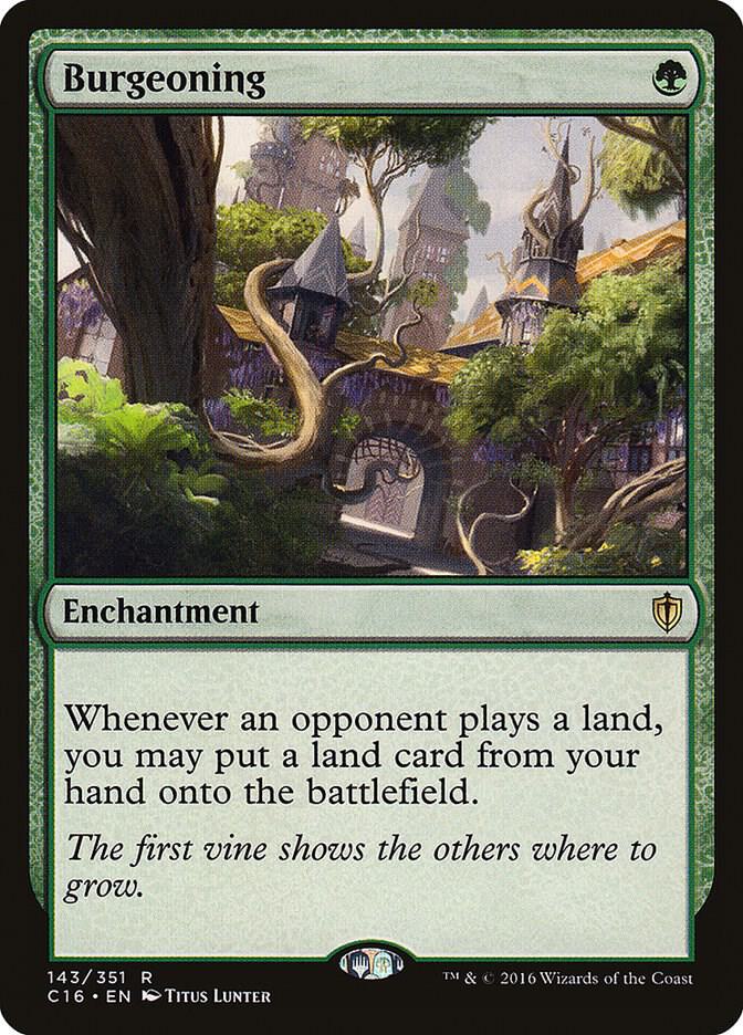 Burgeoning card image
