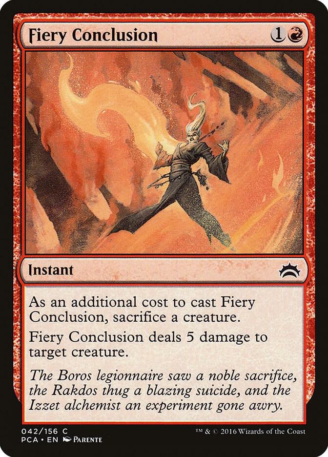 Fiery Conclusion card image