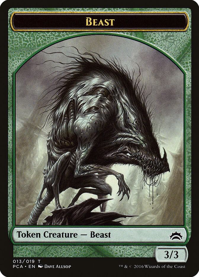 Beast // Saproling Double-Sided Token card image