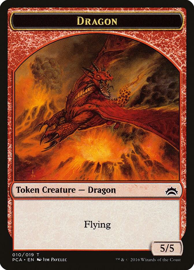 Dragon // Saproling Double-Sided Token card image
