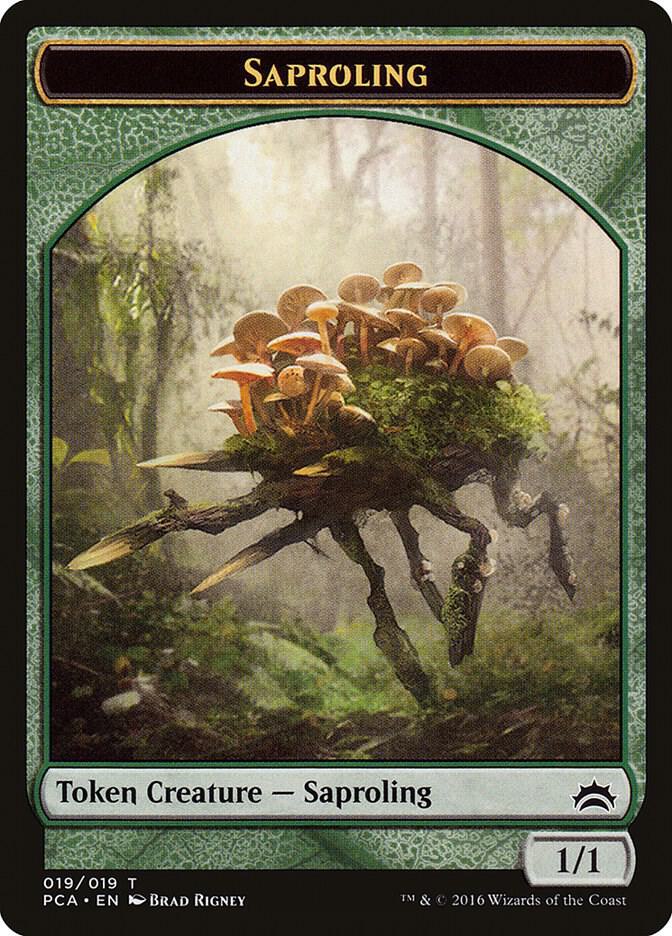 Saproling // Goblin Double-Sided Token card image