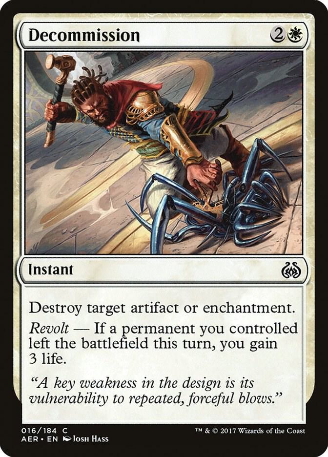 Decommission card image