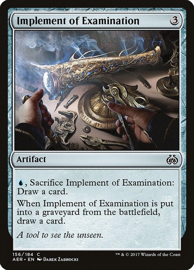 Implement of Examination card image