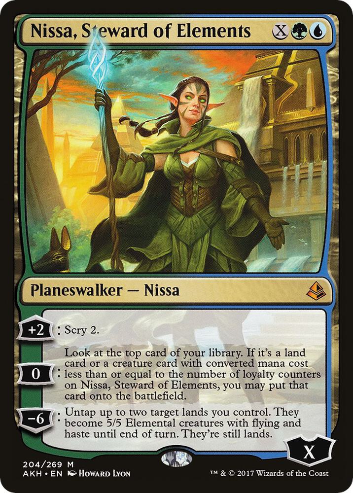 Nissa, Steward of Elements card image
