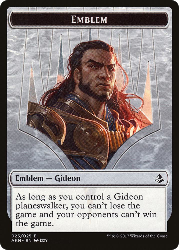 Emblem - Gideon of the Trials // Zombie Double-Sided Token card image