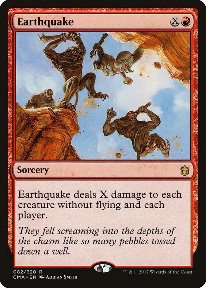 Earthquake card image