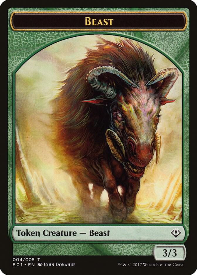 Beast (004) // Soldier Double-sided Token card image