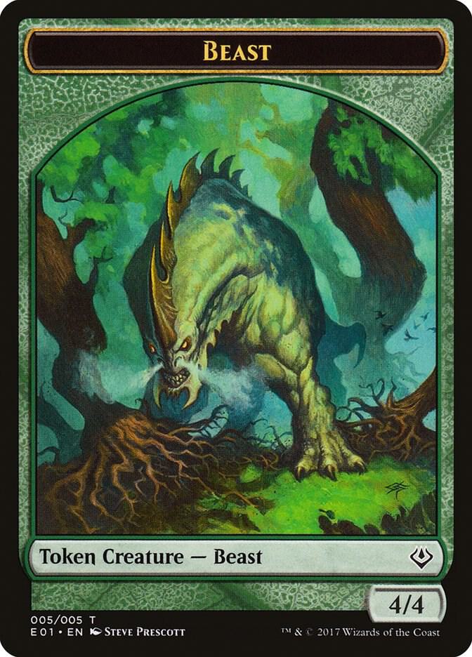 Beast (005) // Soldier Double-sided Token card image