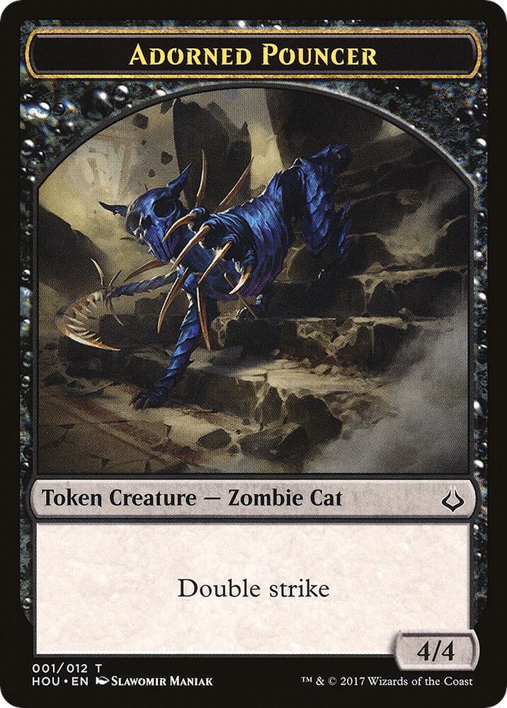 Adorned Pouncer // Warrior Double-Sided Token card image