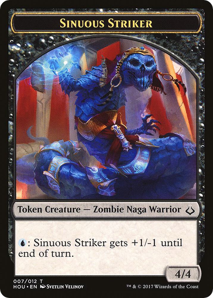 Sinuous Striker // Zombie Double-Sided Token card image