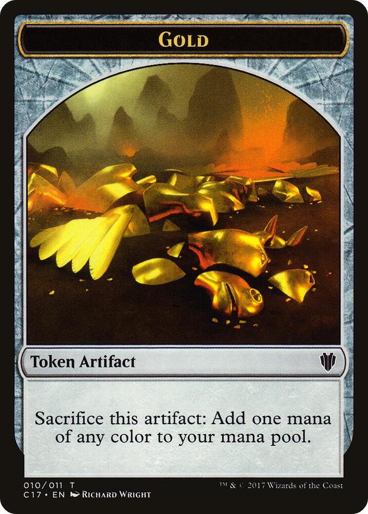 Gold // Cat Dragon Double-Sided Token card image