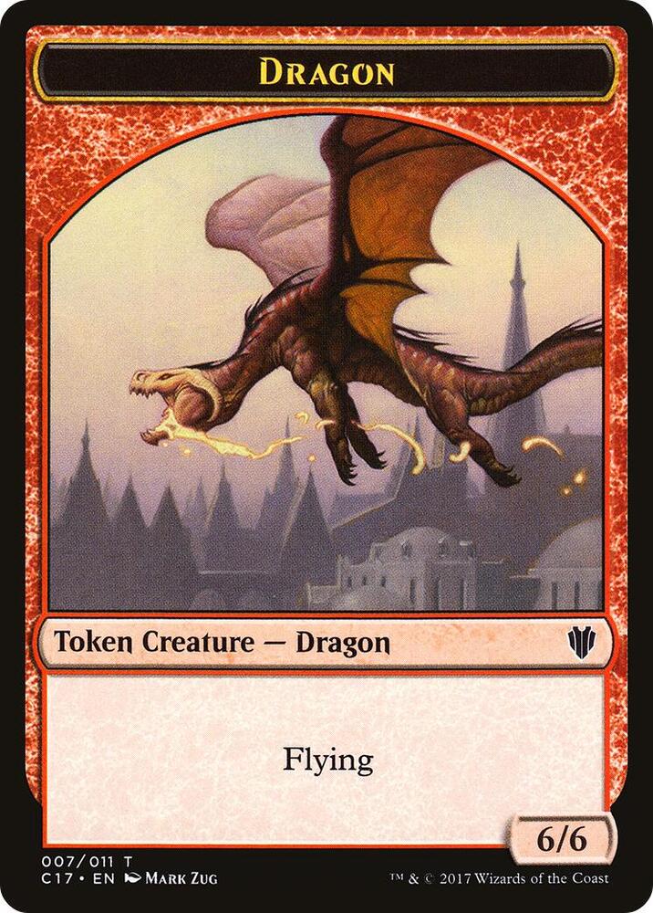 Dragon (007) // Gold Double-Sided Token card image