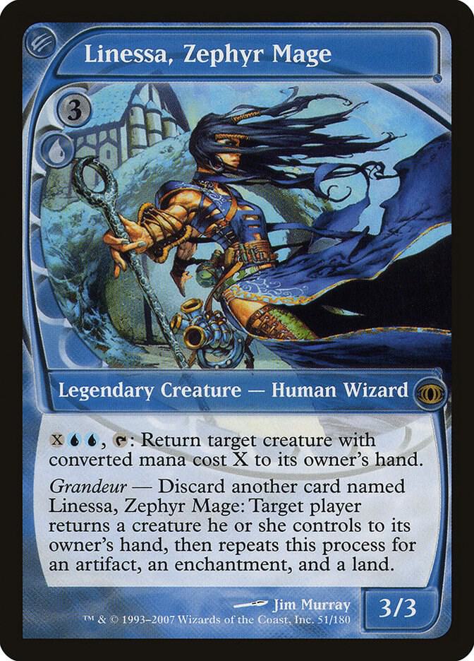 Linessa, Zephyr Mage card image