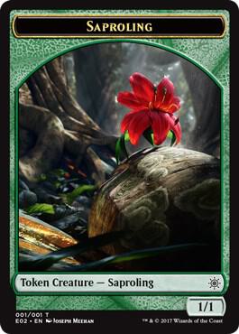 Saproling // Treasure (010) Double-Sided Token card image