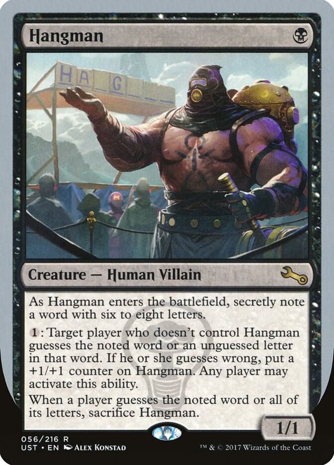 Hangman card image