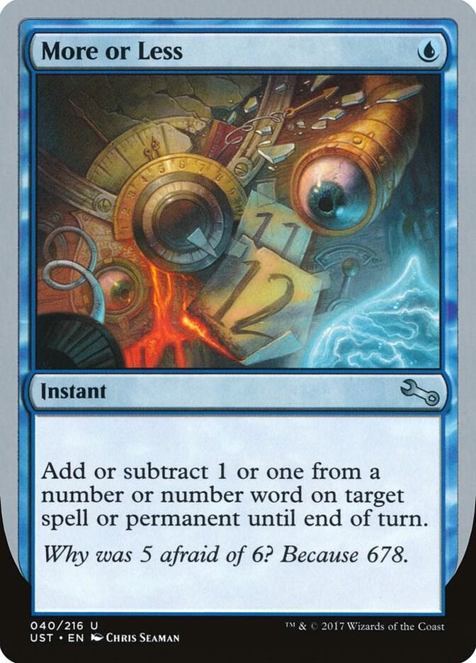 More or Less card image