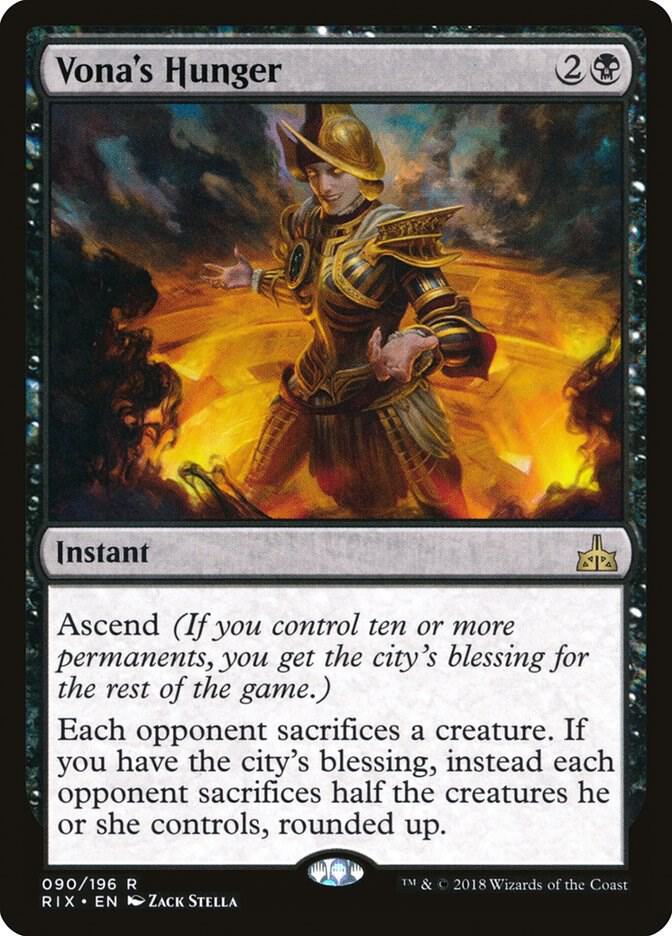 Vona's Hunger card image