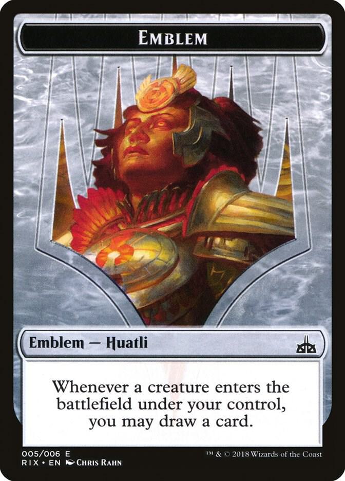 Emblem - Huatli, Radiant Champion card image