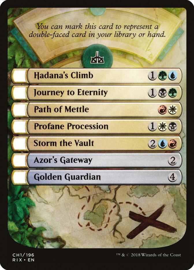 Checklist Card - Rivals of Ixalan card image