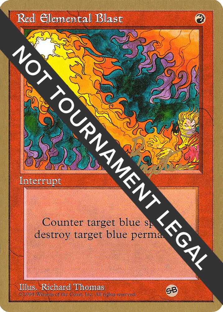 Red Elemental Blast - 1996 George Baxter (4ED) (SB) card image