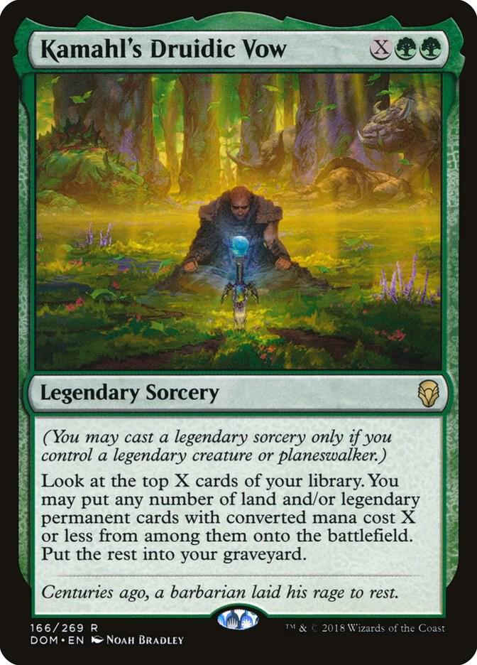Kamahl's Druidic Vow card image
