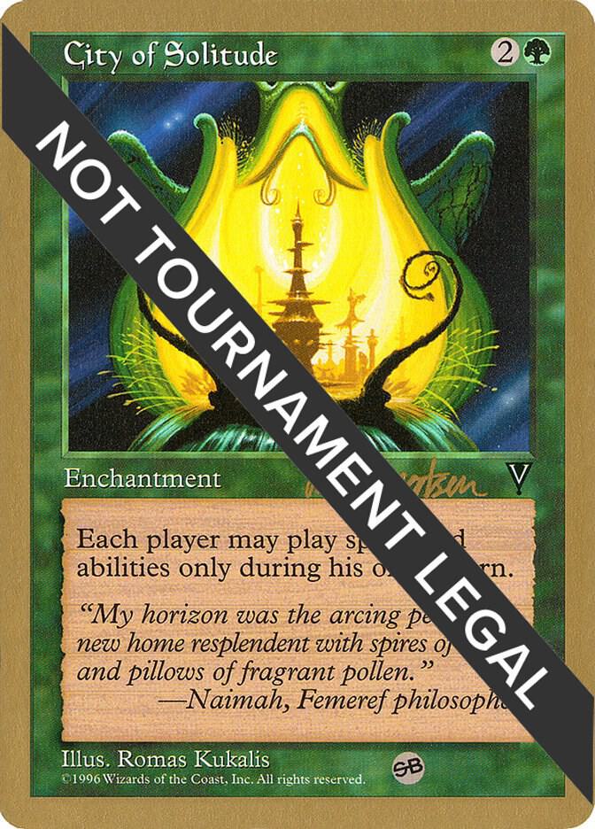 City of Solitude - 1997 Svend Geertsen (VIS) (SB) card image