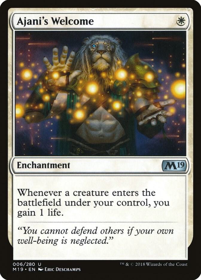 Ajani's Welcome card image