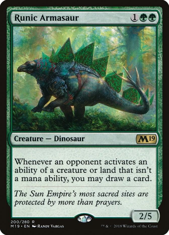 Runic Armasaur card image