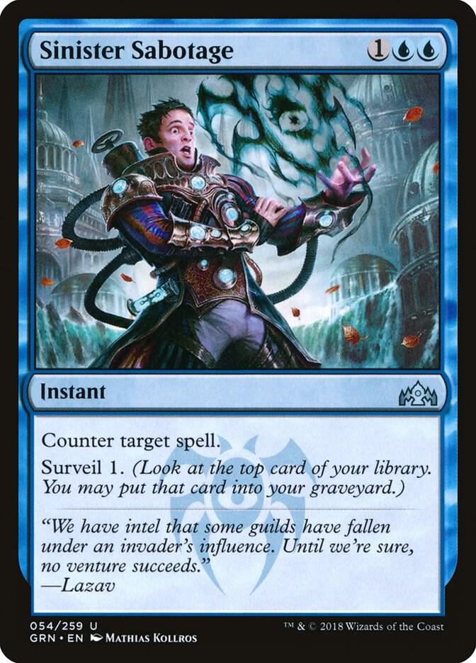 Sinister Sabotage card image