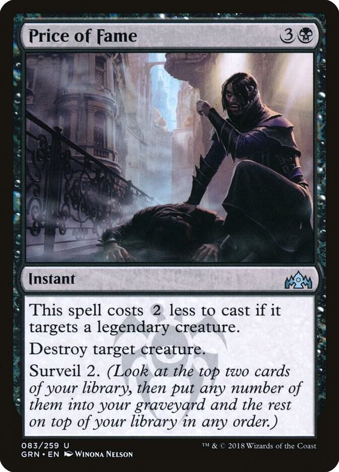 Price of Fame card image