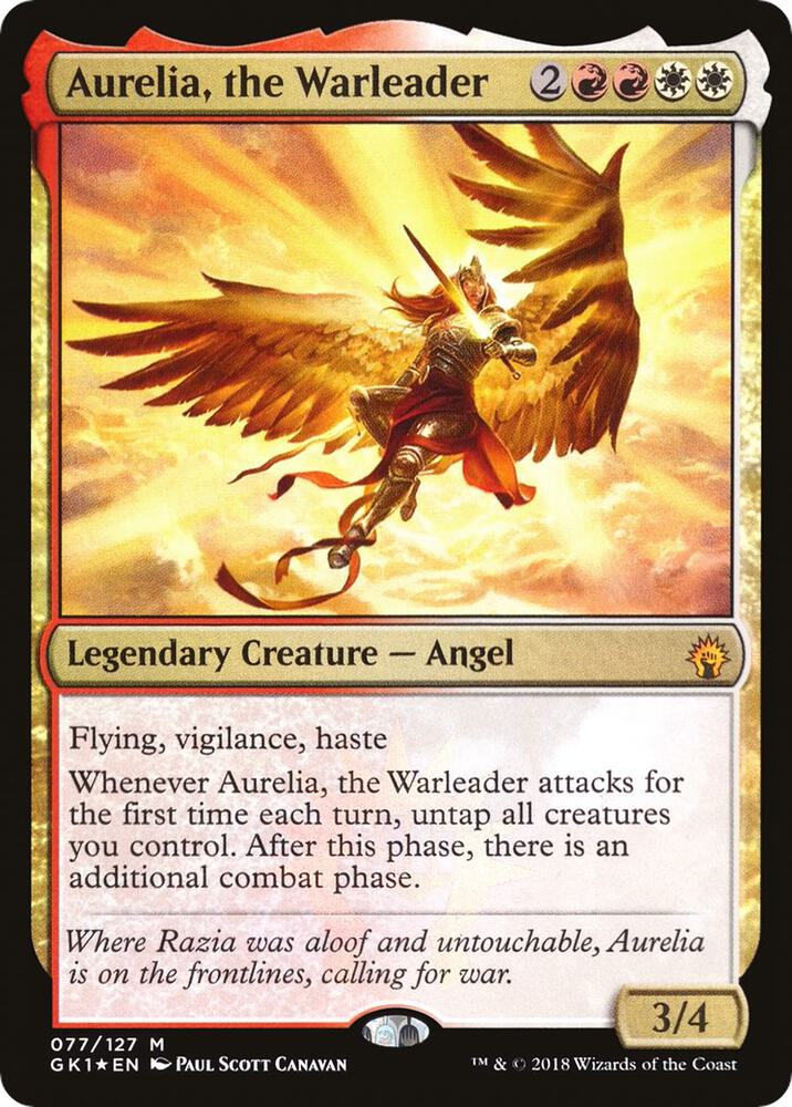 Aurelia, the Warleader card image