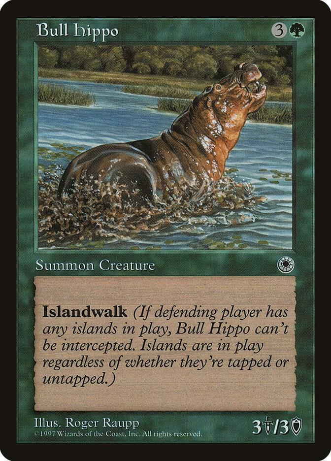 Bull Hippo (Reminder Text) card image