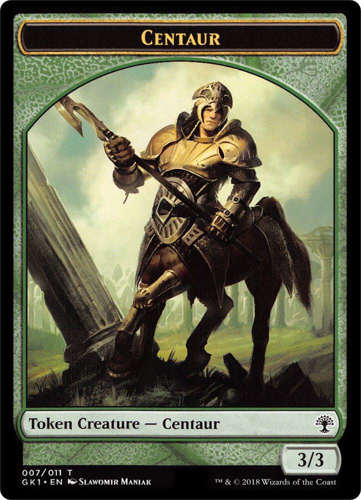 Centaur (007) // Elemental (010) Double-Sided Token card image