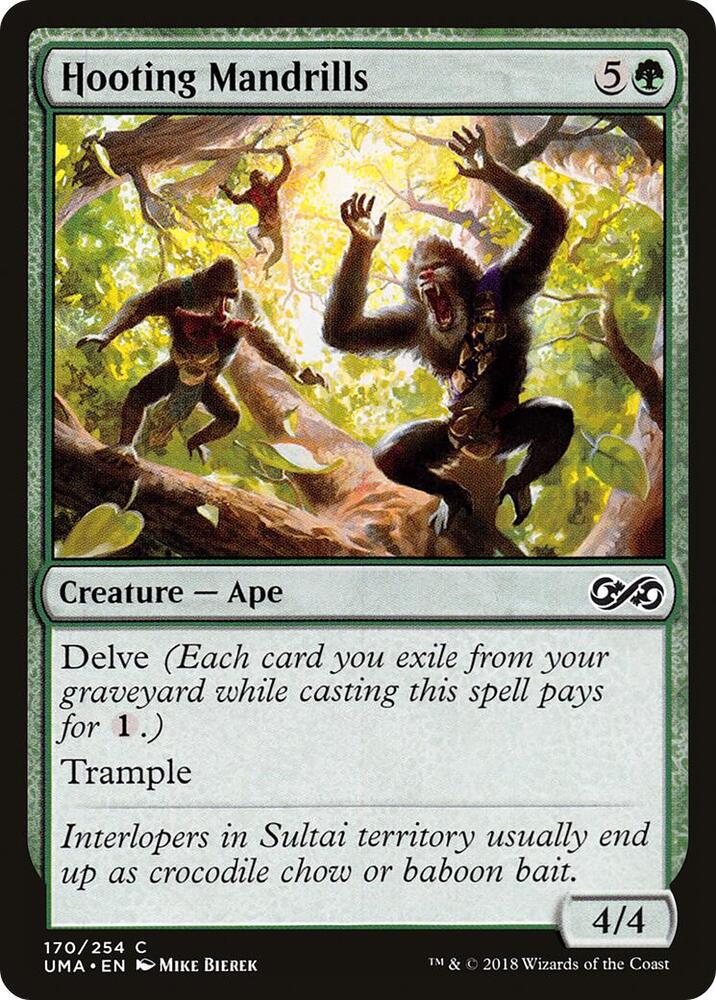 Hooting Mandrills card image