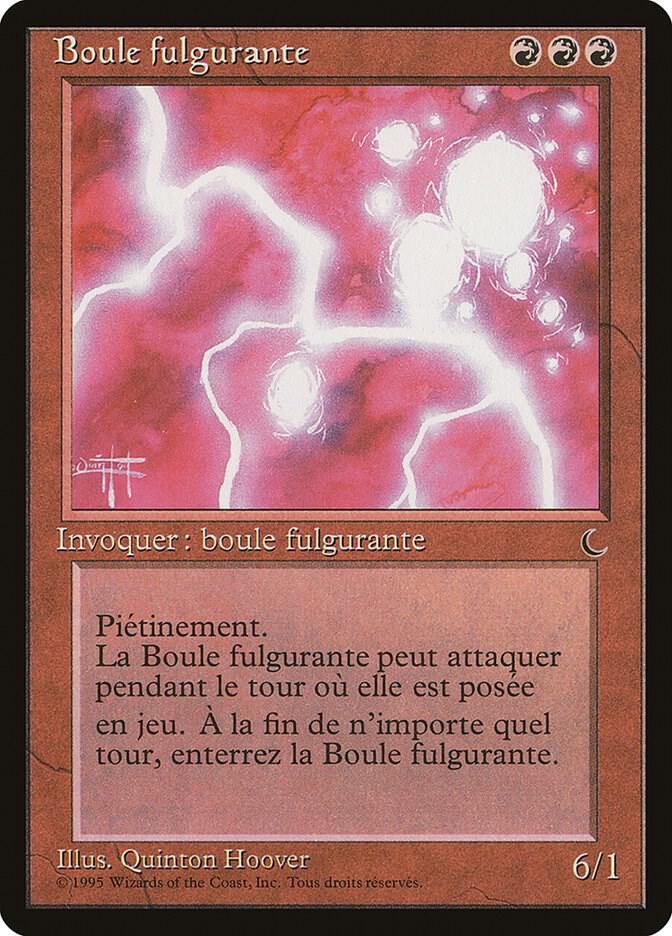 Ball Lightning (French) - "Boule fulgurante" card image