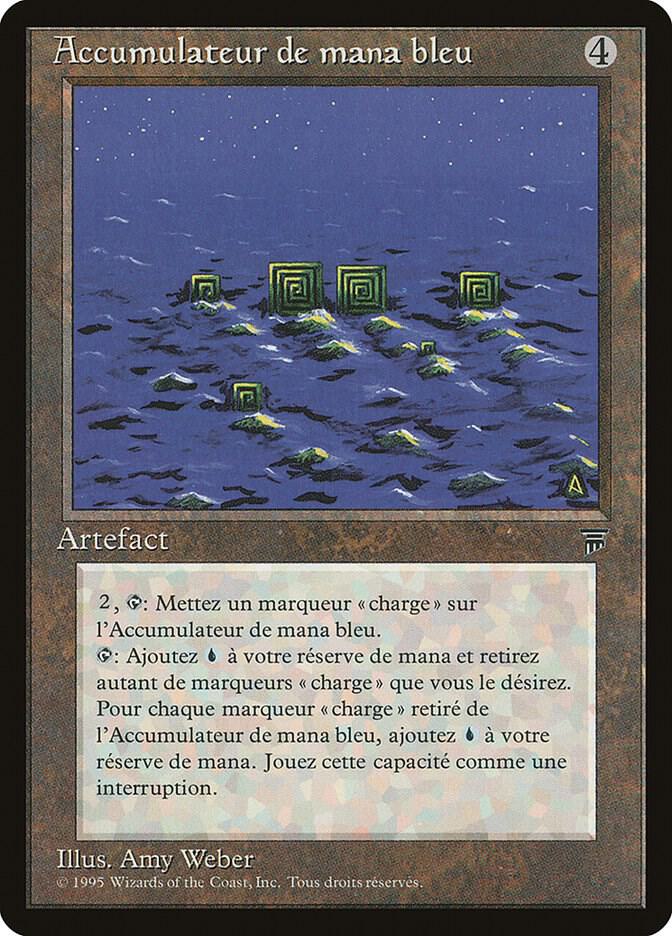 Blue Mana Battery (French) - "Accumulateur de mana bleu" card image