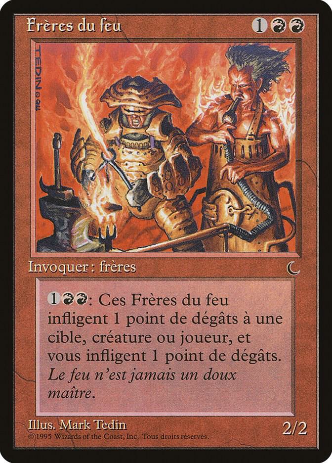 Brothers of Fire (French) - "Freres du feu" card image