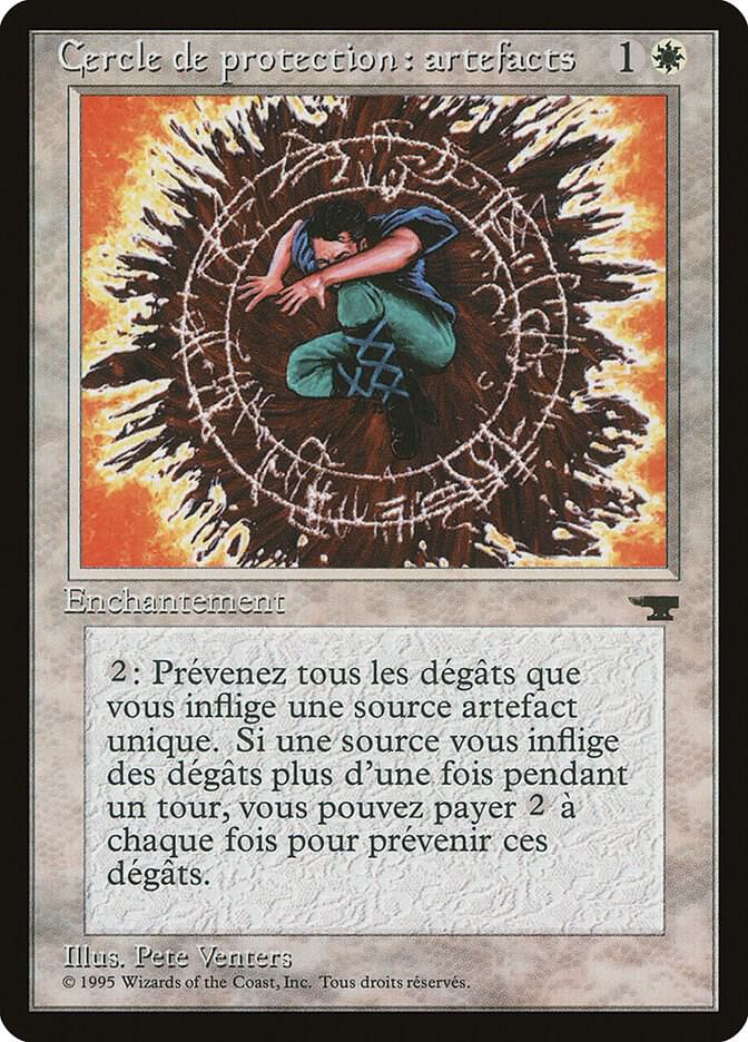 Circle of Protection: Artifacts (French) - "Cercle de protection: artefacts" card image