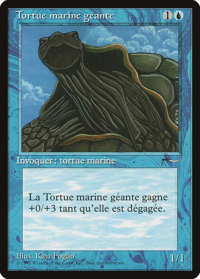 Giant Tortoise (French) - "Tortue marine geante" card image