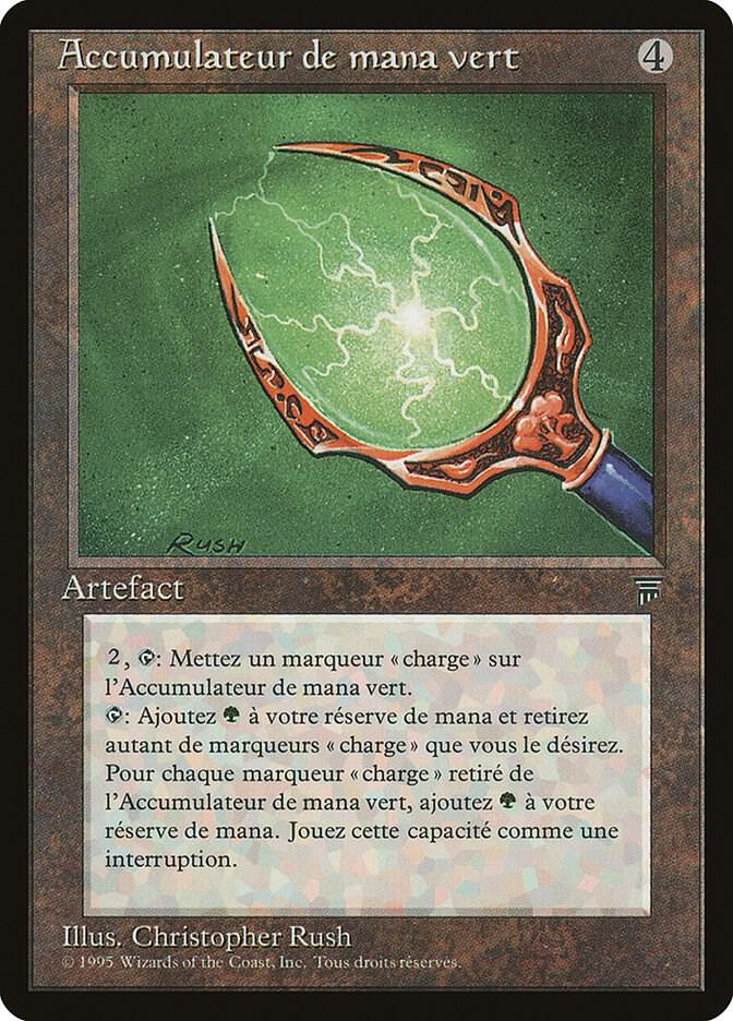 Green Mana Battery (French) - "Accumulateur de mana vert" card image