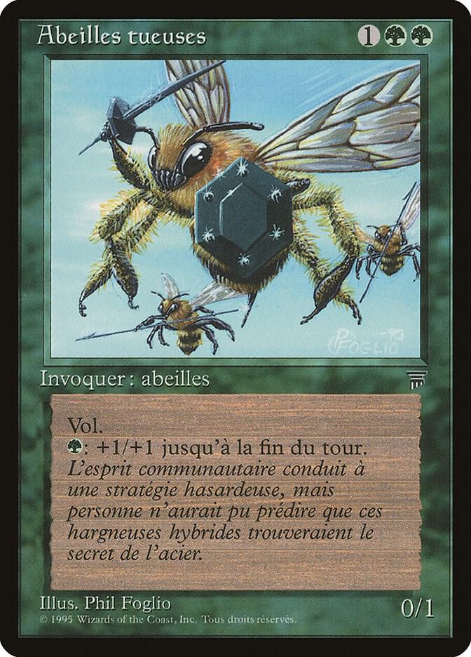 Killer Bees (French) - "Abeilles tueuses" card image