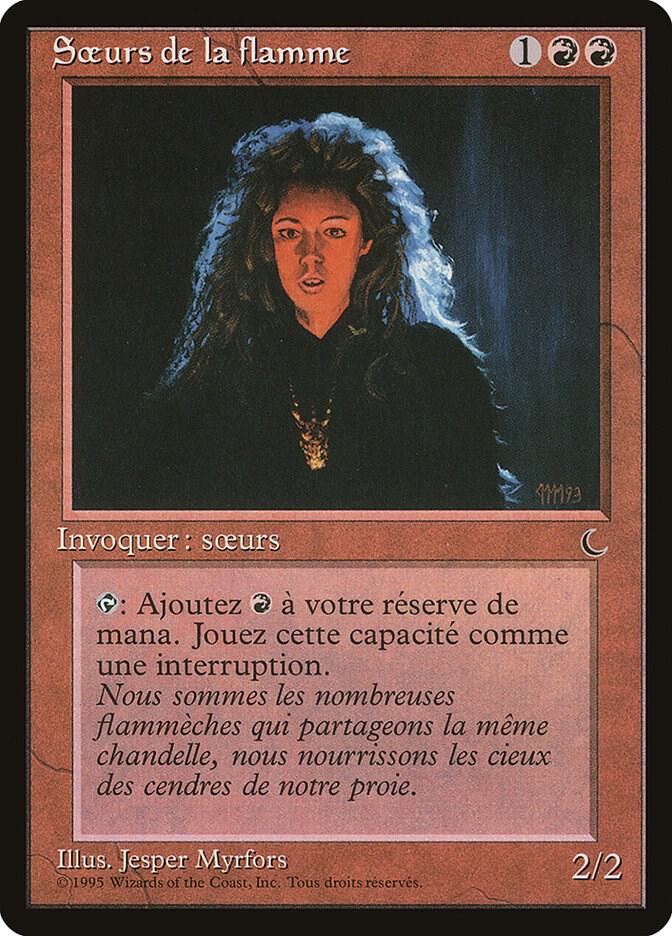 Sisters of the Flame (French) - "Sceurs de la flamme" card image